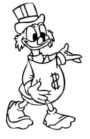 Donald Duck kleurplaat 24